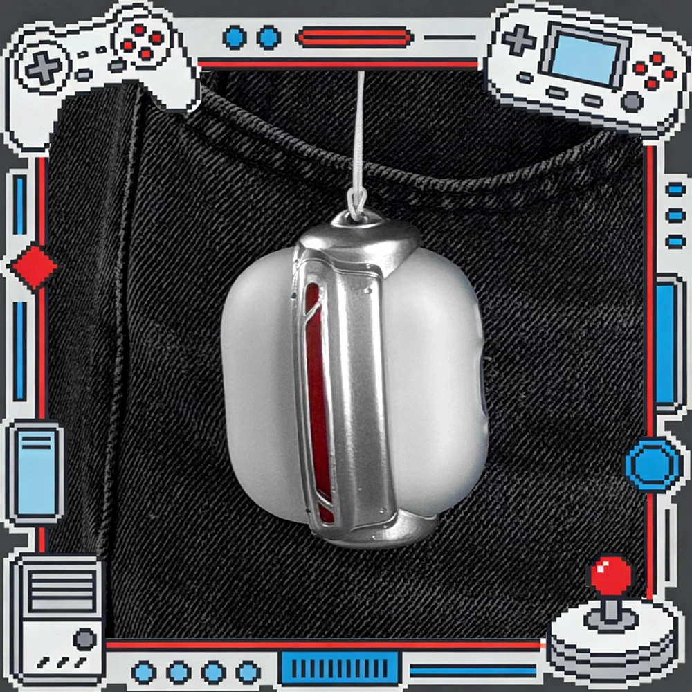 

Чехол для наушников XKSU Laser Eye Geometric для AirPods 4, светопропускающий защитный чехол из ПВХ, аксессуары для ПК, подарок