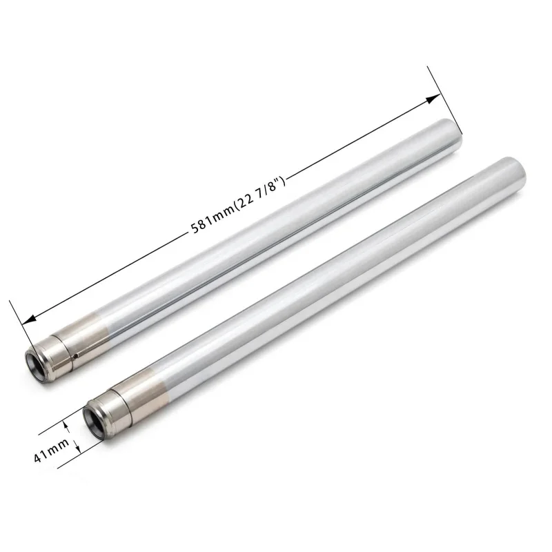 

41mm Motorcycle Inner Fork Tubes Chrome Fork Pipes for Harley Davidson Softail Slim Fat Boy Heritage Street Bob Low Rider