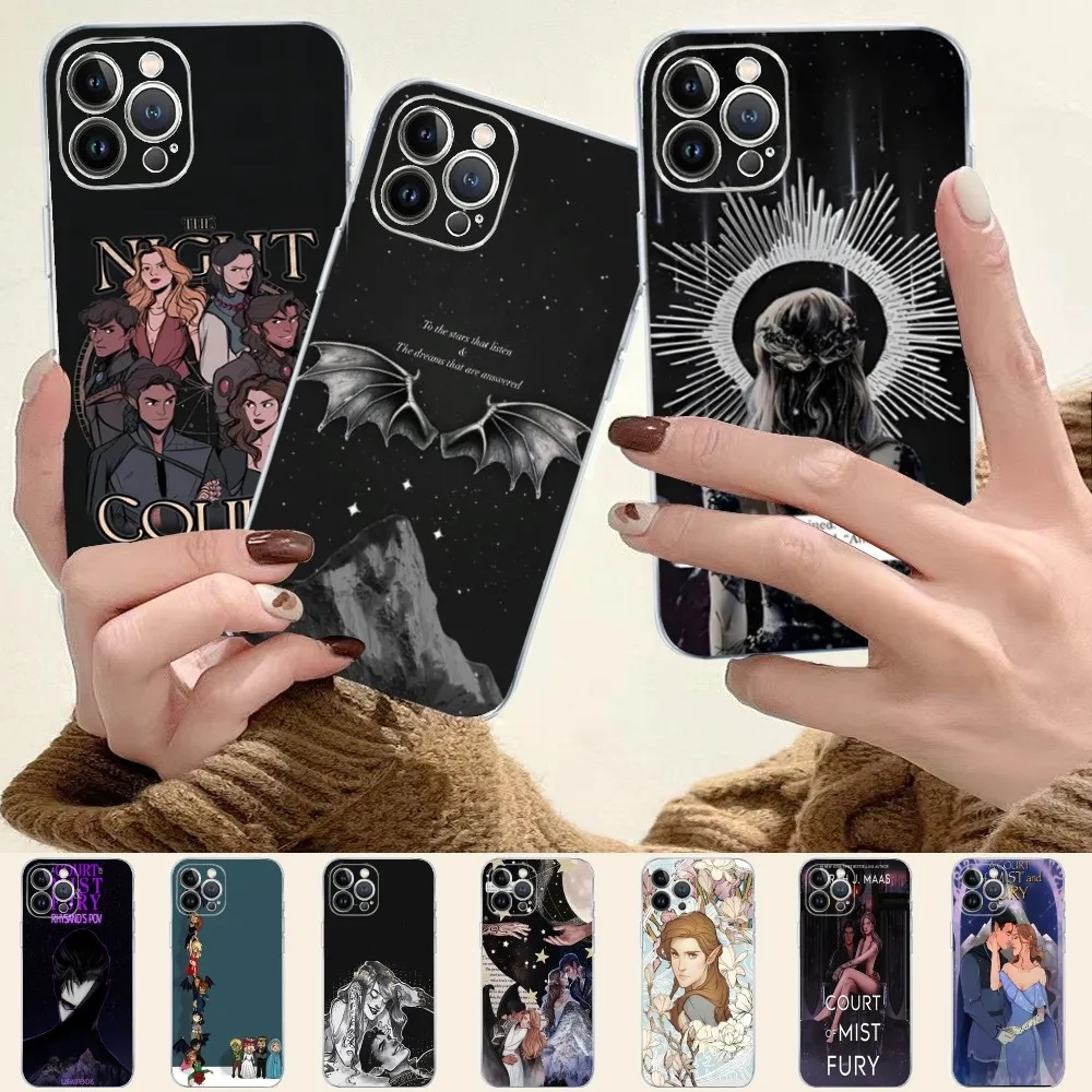 Acotar A Court of Mist and Fury Phone Case Silicone Soft for iphone 16 15 14 13 12 11 Pro Mini XS MAX Plus X Cover