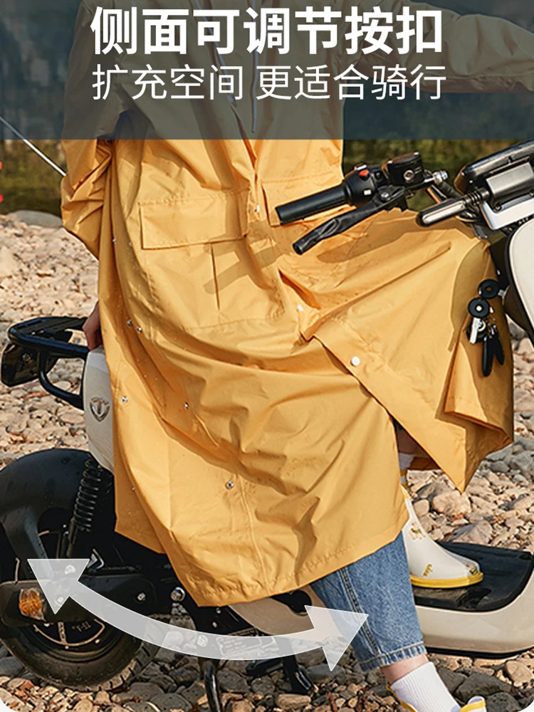 Yellow Long Rain Coat Women\'s Fashionable Raincoat Waterproof Poncho Detachable Rain Covers Hiking Cycling Couple Raincoats Gift