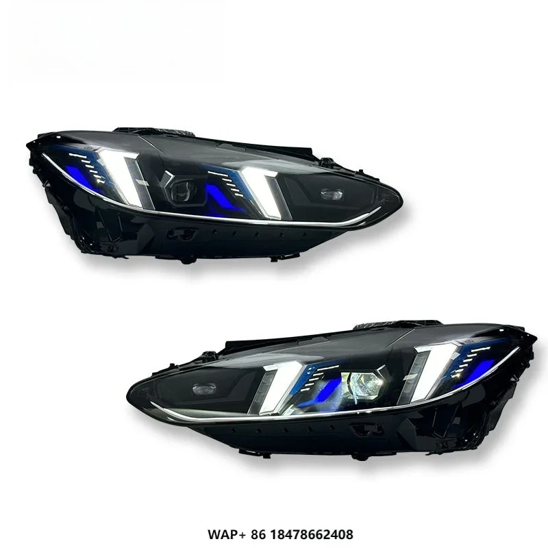 SJC Auto Car Accessories Dual Color for  4 Series G22 G82  New Upgrade Headlight Car Lighting Systems Front Lamp 2021-2024