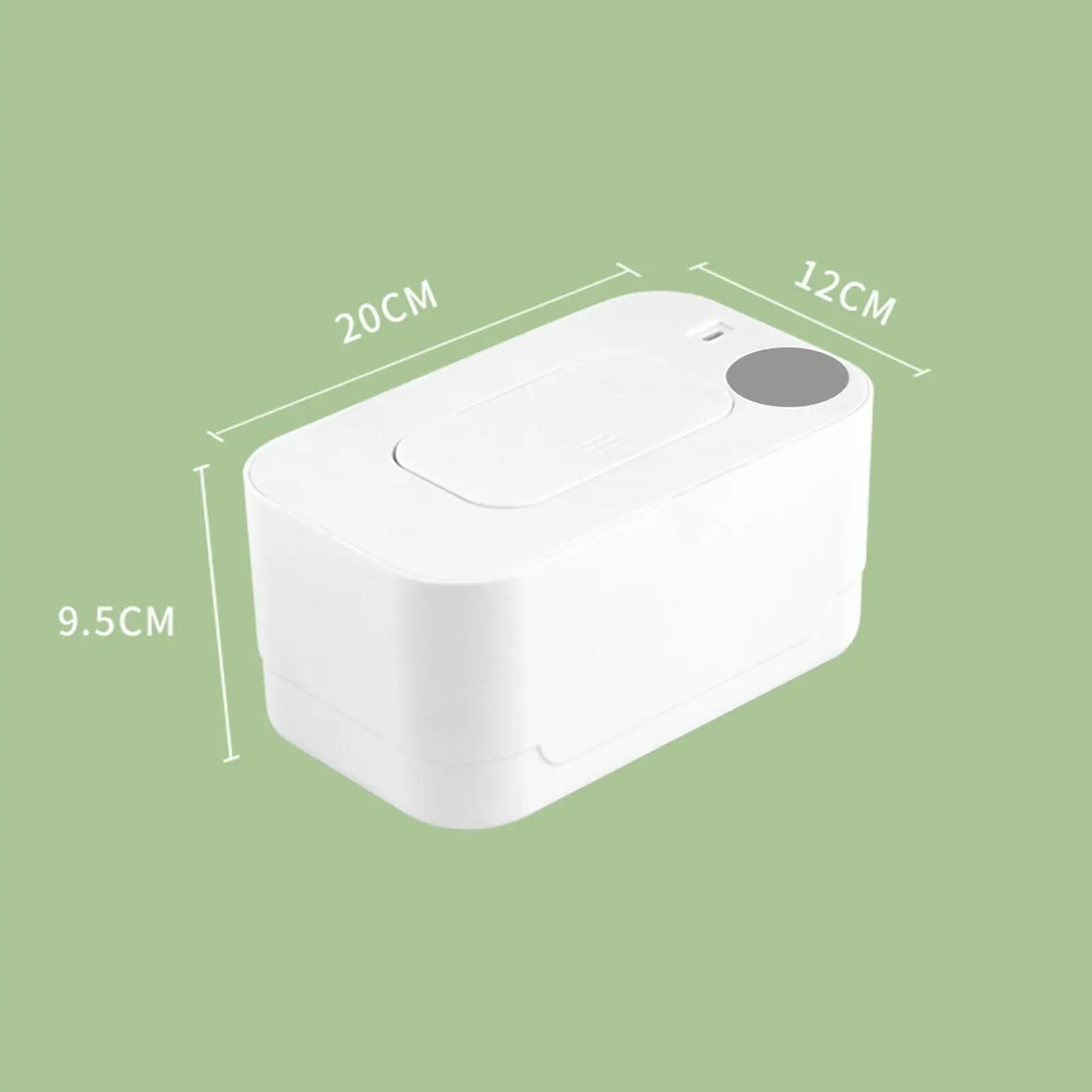 Veeg warmer Slimme thermostaat Mute Mini natte doekjes warmer Digitaal display Draagbaar voor auto Buiten Nat weefsel Reizen Huishouden