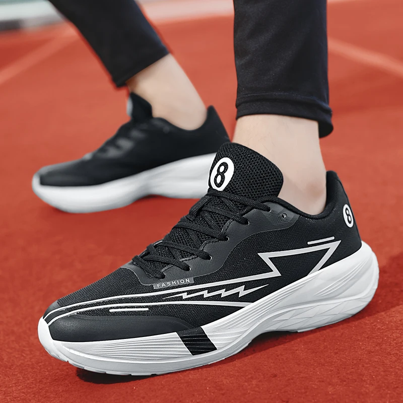 Men's Running Shoes Jogging Cushioning Sneakers Non-Slip Mesh Outdoor Couple Trainer Race Breathable Luxury shoes Off-road Shoes