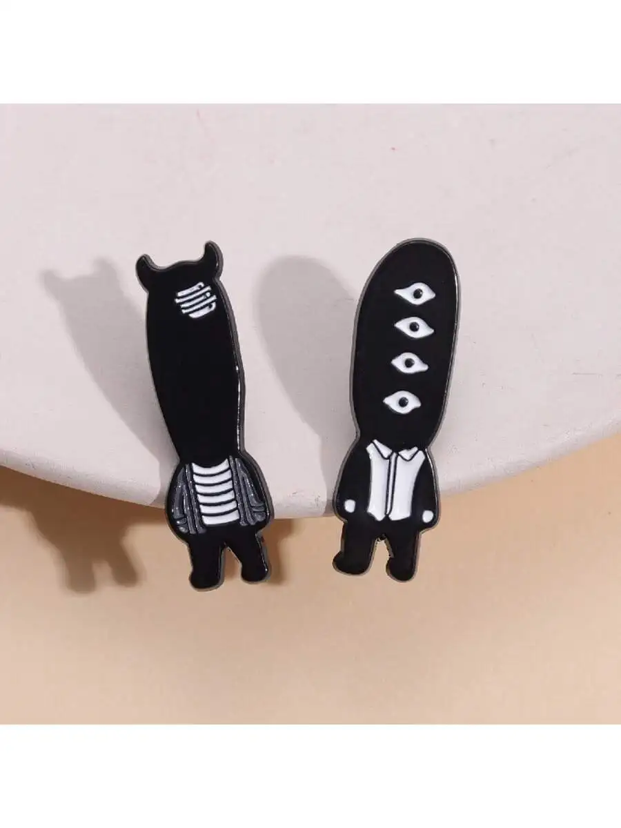 Cartoon Comic Goodnight Punpun Enamel Pin Oyasumi Punpun Devil Horn Eyes Brooches Lapel Backpack Badge For Kids Friends