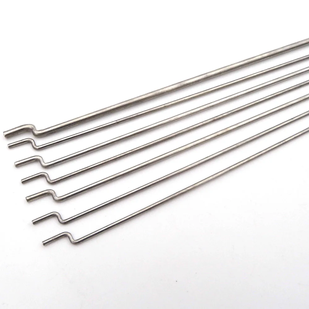 5 pz 1.5mm 1.8mm 2.0mm 2.5mm 3.0mm tirante sterzo asta di spinta collegamento Z forma asta per fai da te RC aereo barca marina