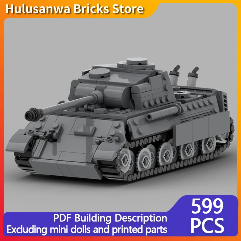 

Panzer V Panther WW2 Military Tanks Model MOC Building Bricks War Equipment Modular Technology Gifts Assemble Children Toys Suit