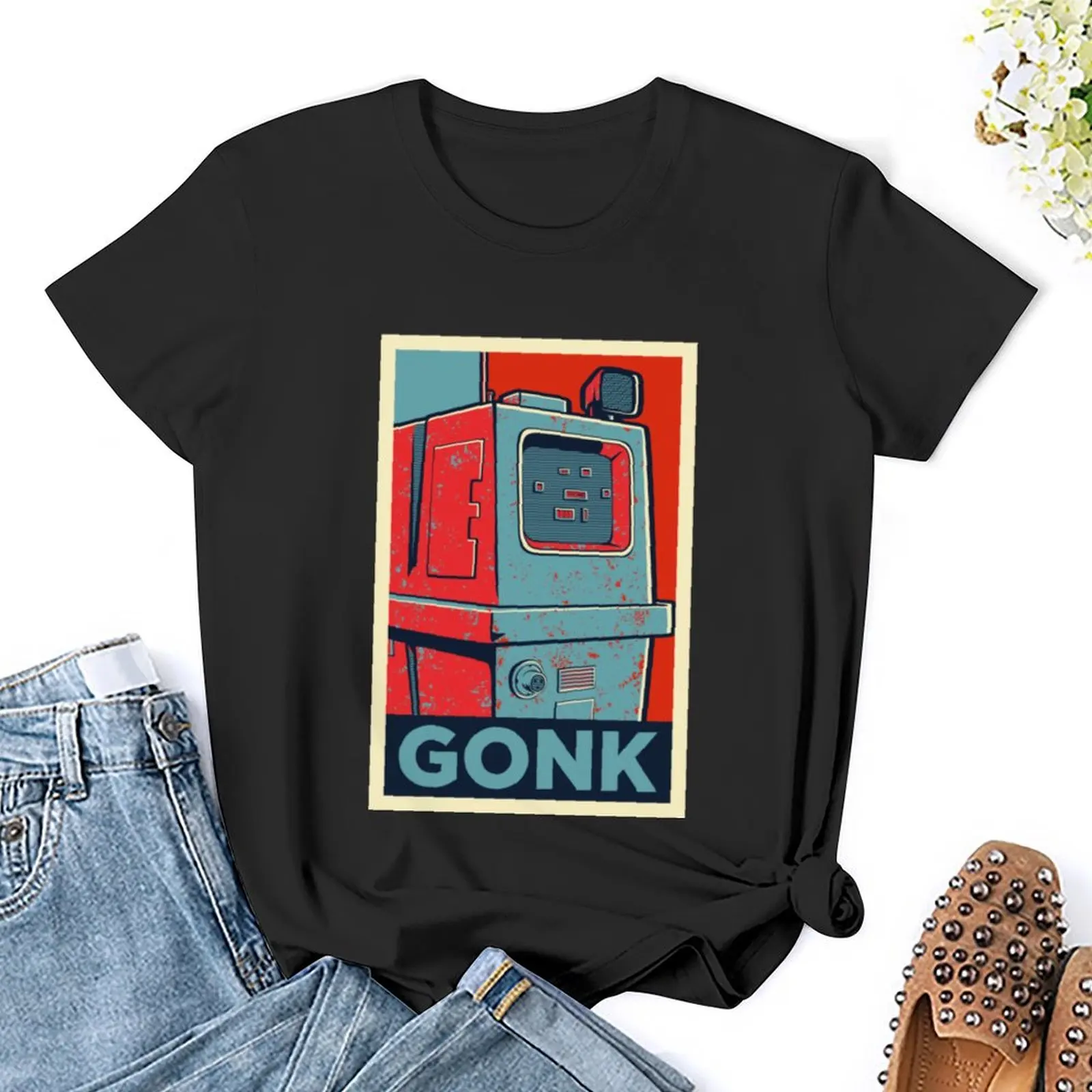 GONK-Camiseta gráfica para mujer, ropa estética, camisetas para mujer