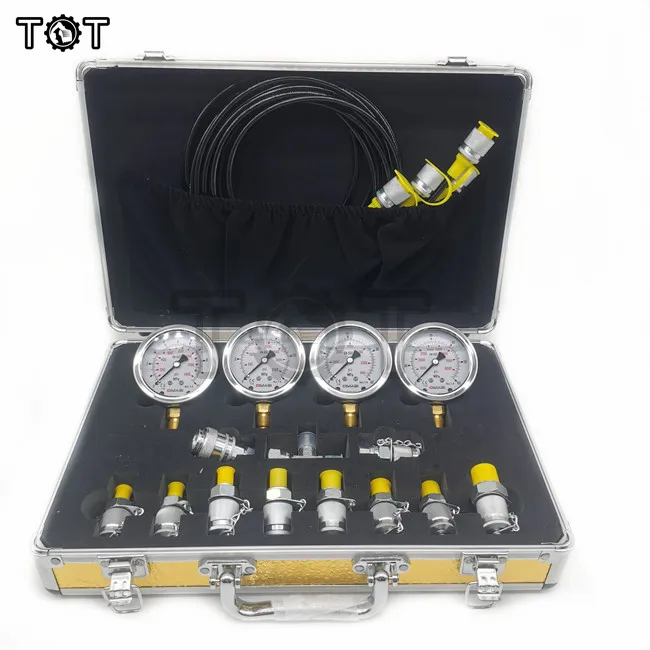 

Universal digital Pressure Gauge Measuring Instruments excavator Hydraulic Pressure Gauge Test Kit 0-60Mpa pressure gauges