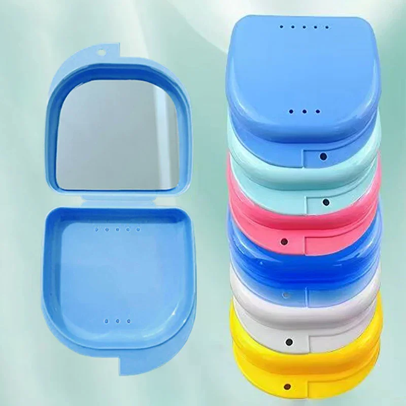 

1 шт. коробка для лотка для зубных протезов с зеркалом, коробка для стоматологического фиксатора, пластиковый контейнер для зубов, коробка для протезов, защитный чехол для вставных зубов