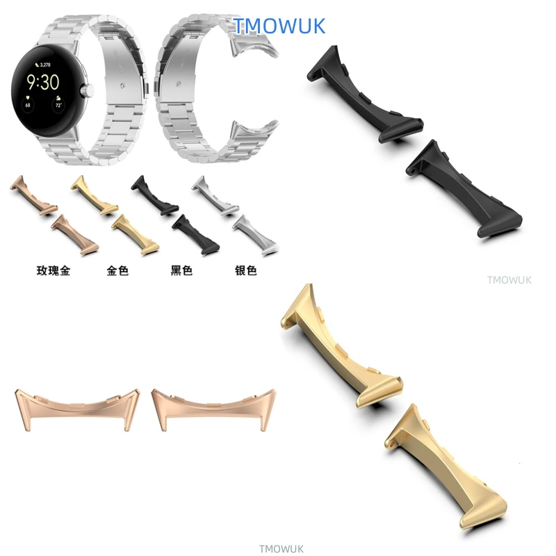 

For Google Pixel Watch3 45mm Connector Adapter - 20mm 22mm Alloy Material, Easy-Install Watchband Strap, Stylish Bracelet