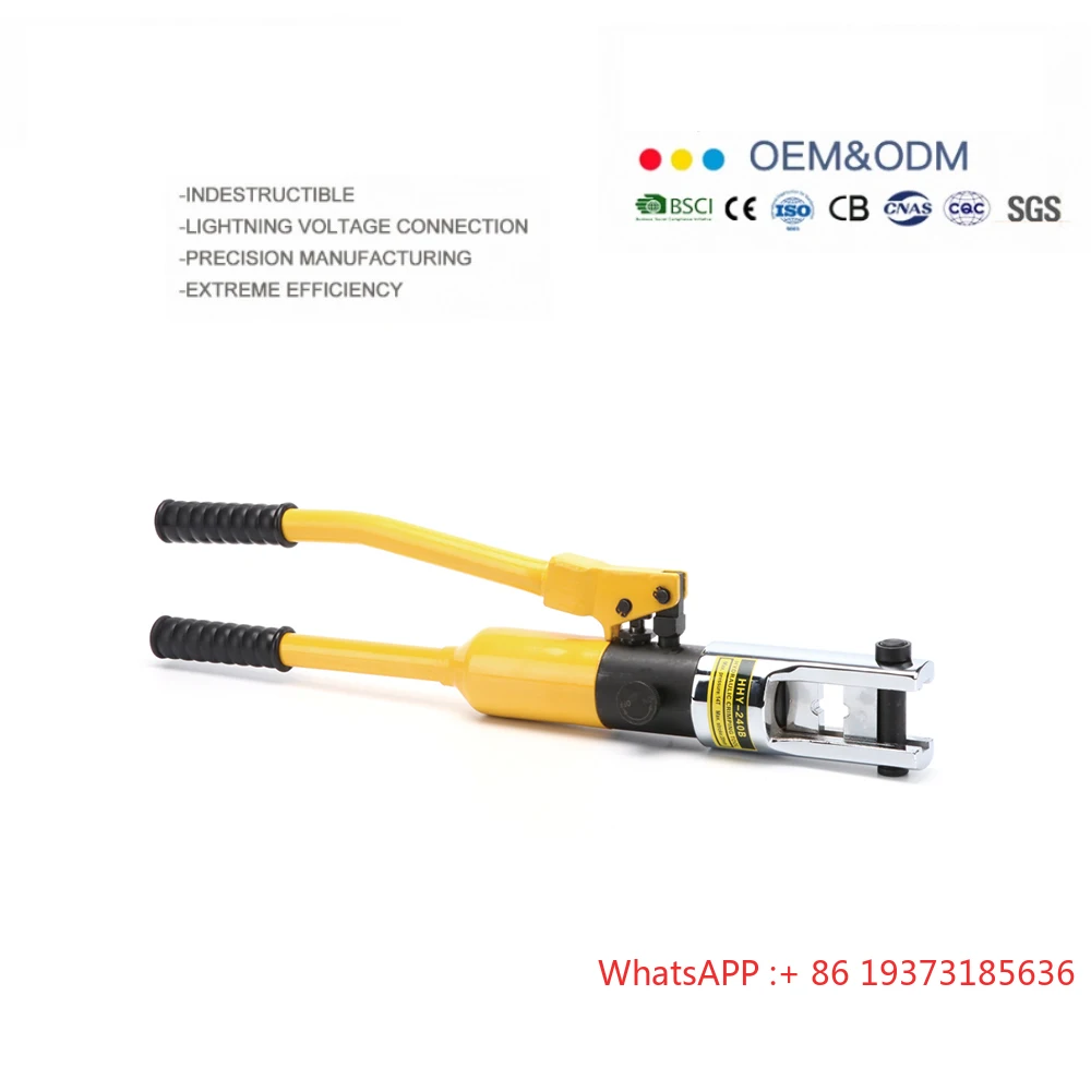 

HHY-240B Hexagonal Type Hydraulic Crimping Tools 11T Stroke 18mm Crimping Dies 16-300mm² Manual Crimping Tools