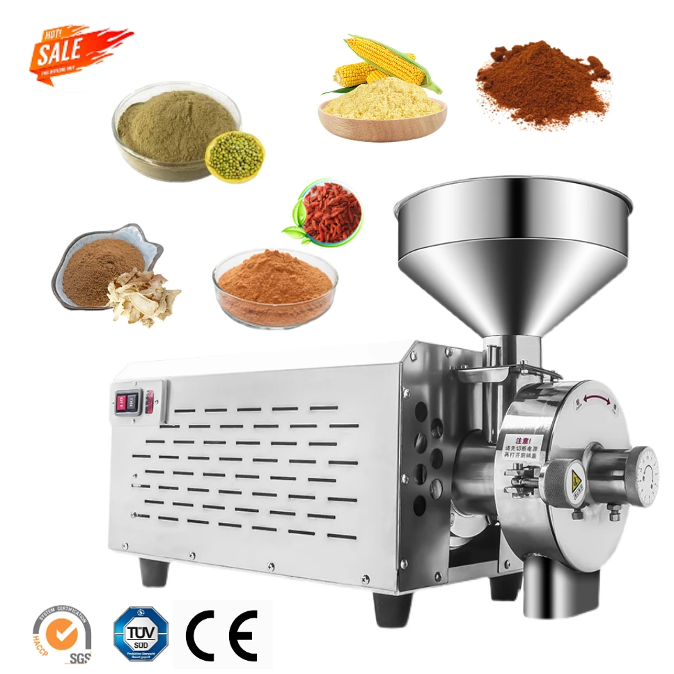 

Large Capacity Commercial Electric Spice Grinder Prices Dry Food Powder Making Machine Spice Pepper Grinding Machine