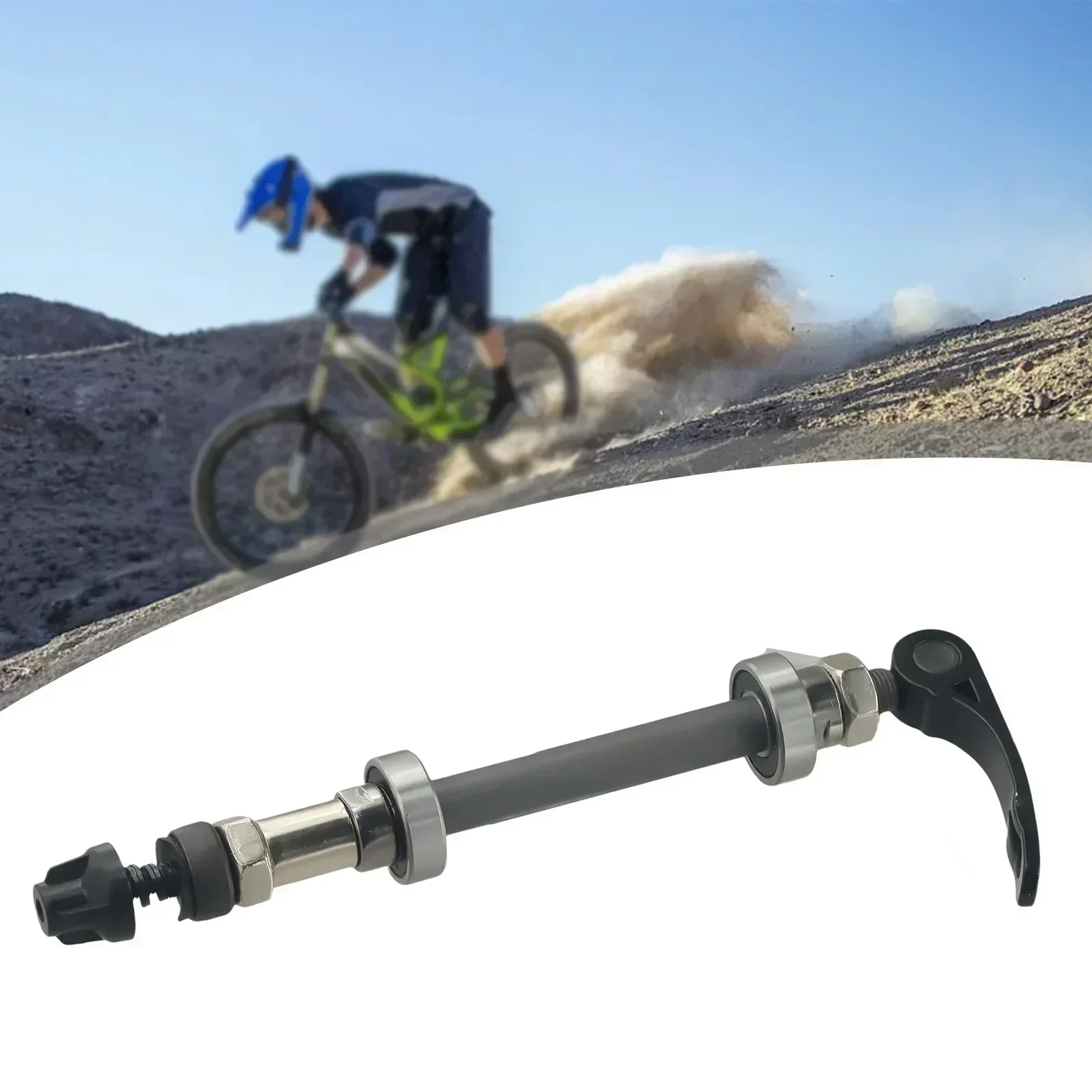 

2-комплектная втулка колеса велосипеда MTB, передняя и задняя быстроразъемная ось с подшипниками, полый вал для горного велосипеда с частью подшипника