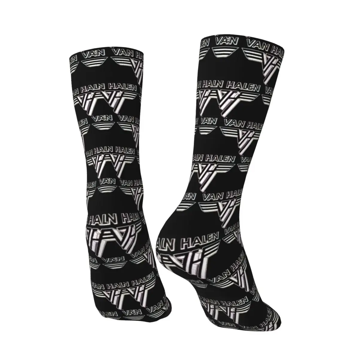 All Seasons Van Halen 5150 Logo Socks Harajuku Crew Socks Hip Hop Stockings for Men Women Valentine's Day Gifts