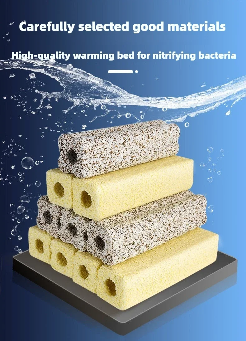 Nano bacteria house fish tank filter material fish pond water purification system nitrification culture bottom filter material