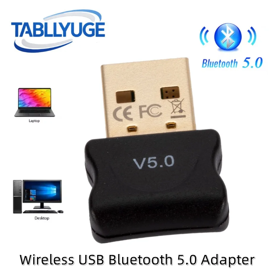 

TABLLYUGE беспроводной Bluetooth 5,0 приемник-передатчик адаптер USB Bluetooth аудиоприемник адаптер для компьютера ПК ноутбука