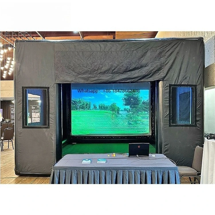 

Popular Outdoor Event Rental Sport Inflatable Golf Simulator Tent With Screen