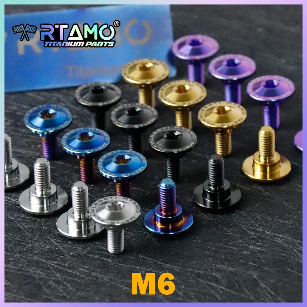 

RTAMO Titanium Bolt M6X16X12S (OD=18) Step Screws for Yamaha Front Fender Screw