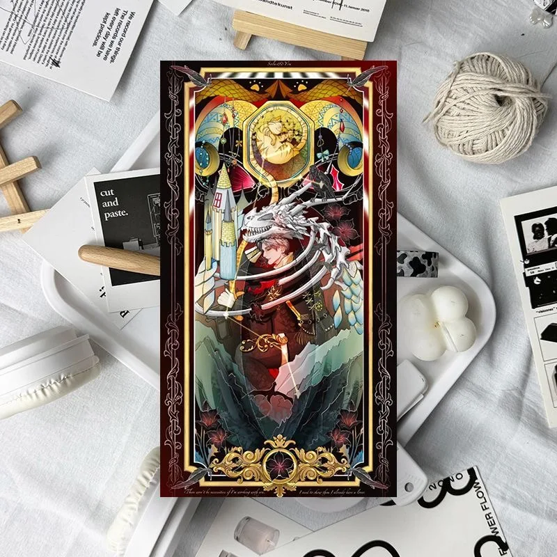 새로운 사랑과 깊은 우주 게임, 코스프레, 애니메이션 스타일, 타로 스타일, 소형 카드, 데스크탑 기프트 카드, 선물 제공