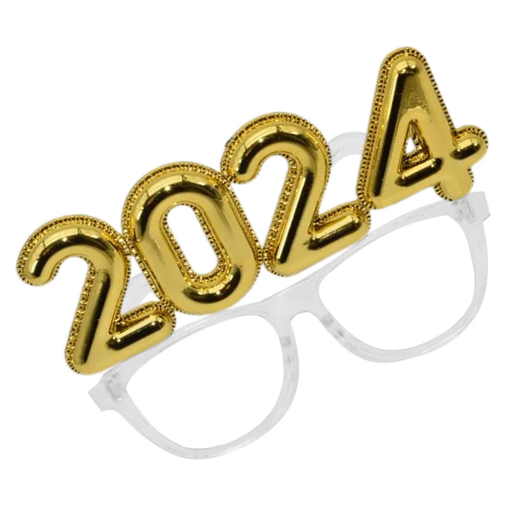 

2024 Number Party Eyeglasses Plastic Photo Props New Year Celebration Party Supplies Stylish Eyewear 2024 Eyeglasses