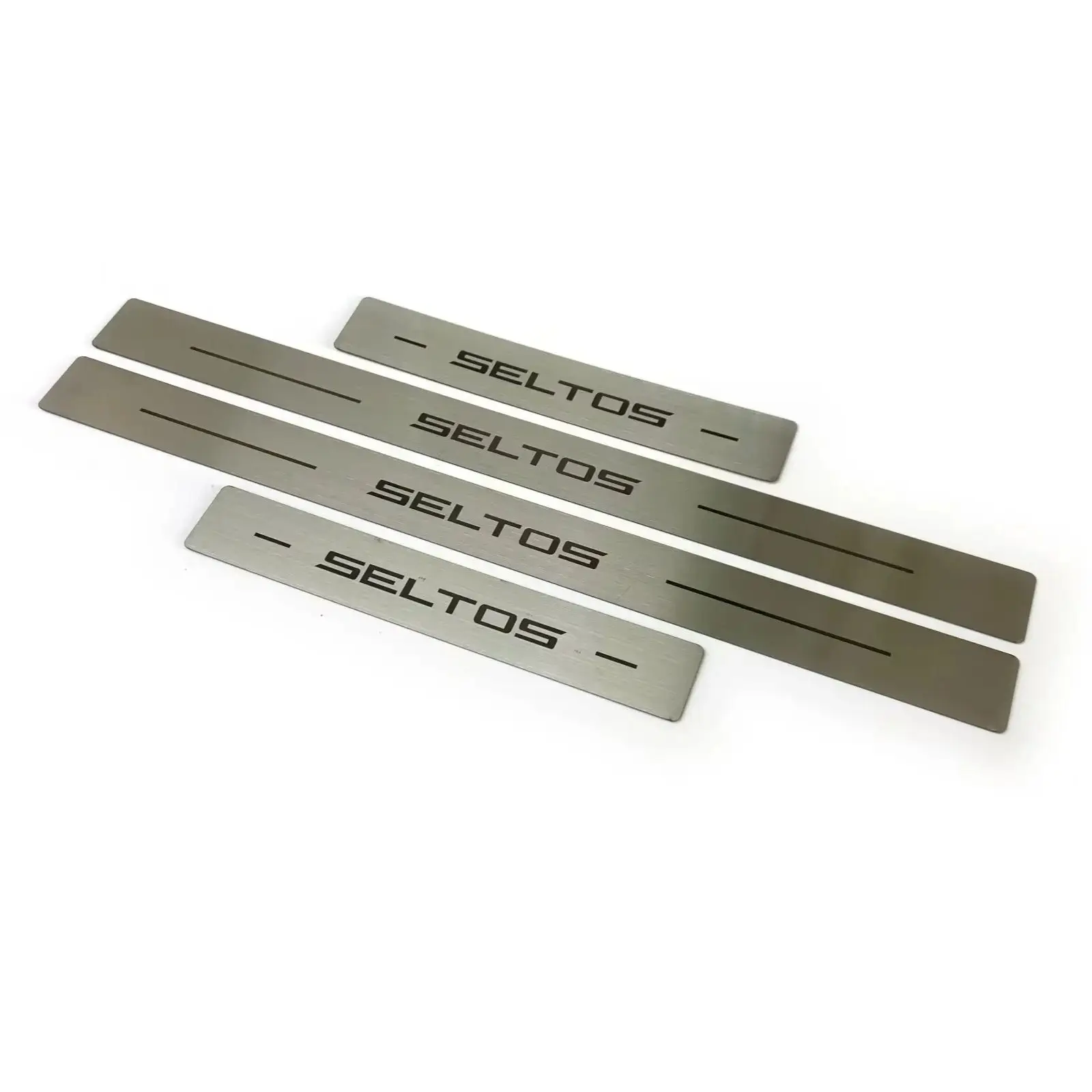 QZ For Kia Seltos 2020 2021 - 2023 2024 Car Door Sill Cover Scuff Plate Threshold Protector Trims Sticker Styling Accessory