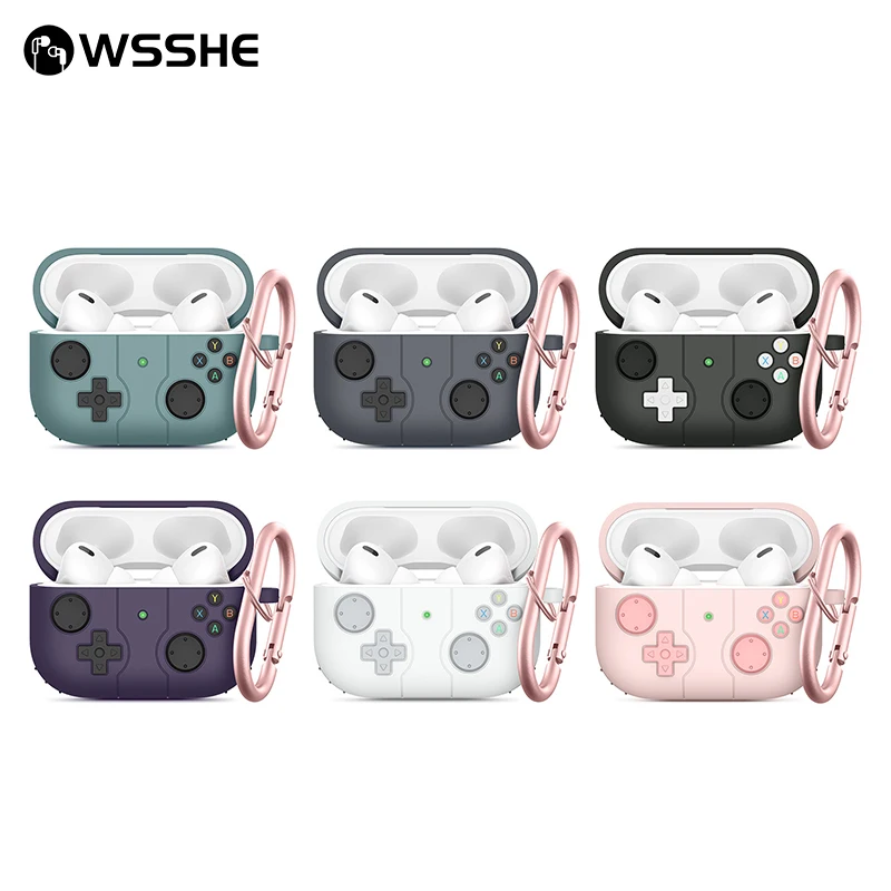 

New Fashion Earphone Case For Airpods Pro 2 3 Silicone Bluetooth Headset Game Console Protective Cover With Keychain