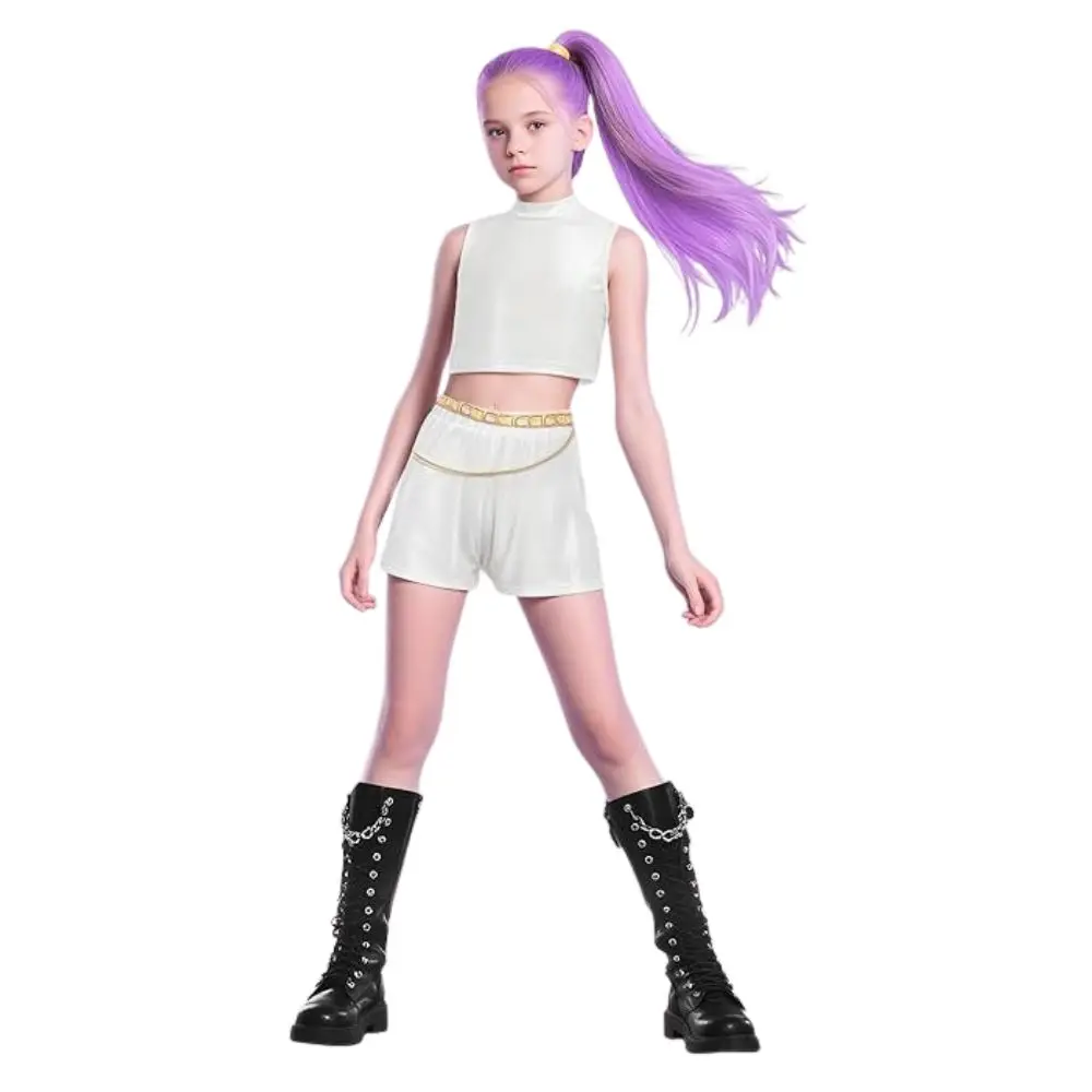 أزياء الفتيات Kpop شيطان الصيادين رومي زوي ميرا التأثيرية أزياء تنكرية لملابس الأطفال أزياء لعب الأدوار 2026 بدلة كرنفال الهالوين