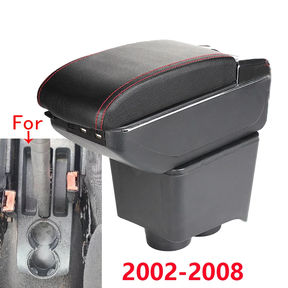 Armrest For Volkswagen Polo Car Armrest Box For VW POLO Mk5 6R Vento  2002-2009 Storage Box Car Accessories Simple installation