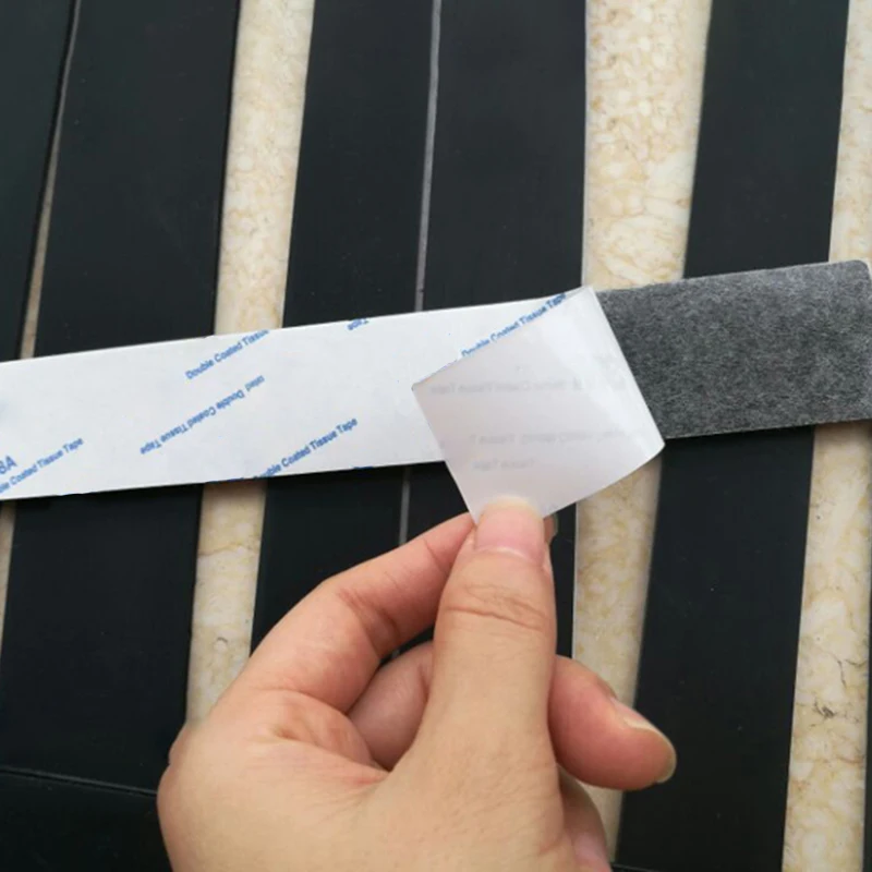 1pcs Black Self Adhesive Silicone Rubber Strip Pad Non-slip Shock-Absorbing Rubber Pad Length 300mm Thickness 0.5/1.5/2/2.5/3mm