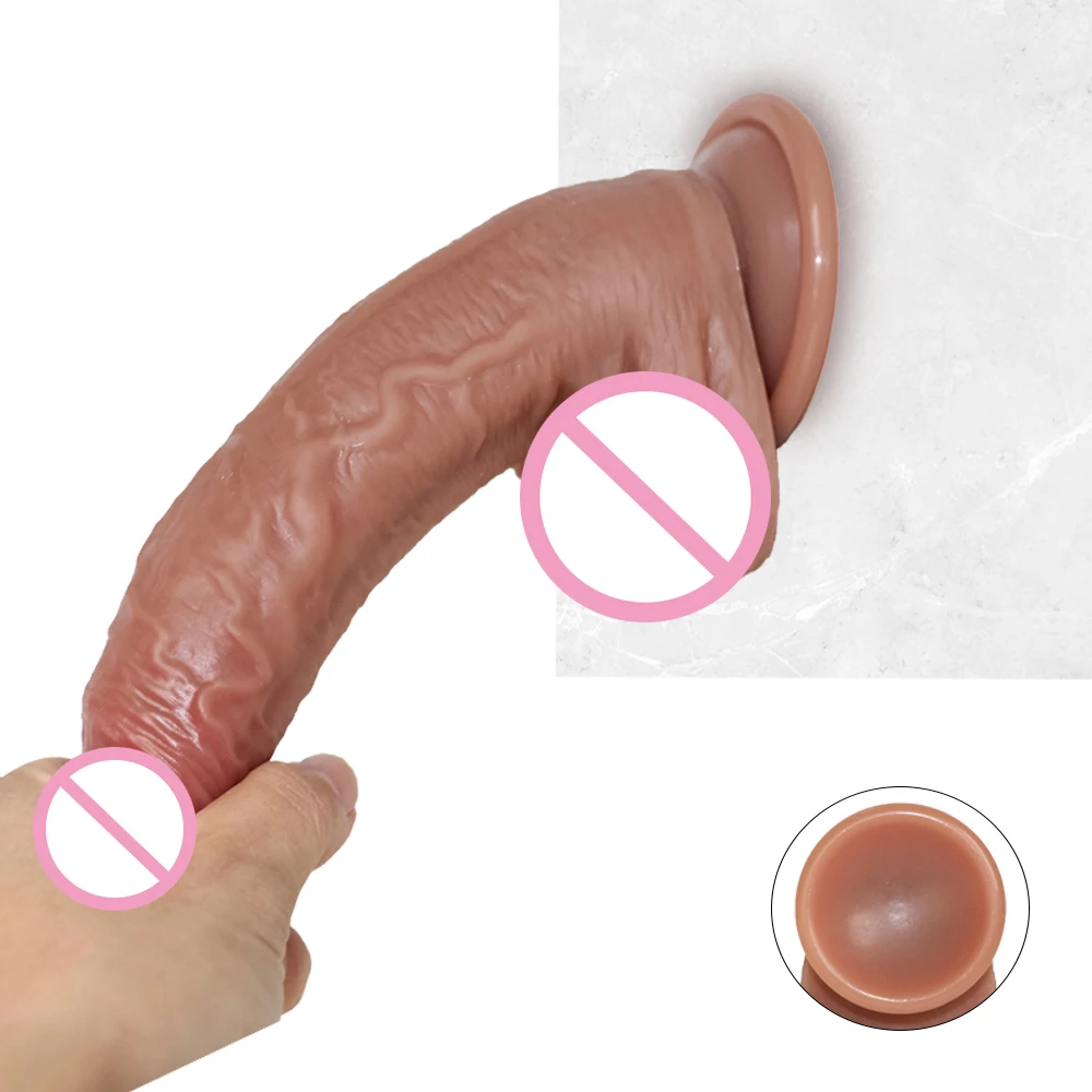 Realistic Dildos Big Penis Anal But Plug Soft Dildos with Suction Cup Skin Feeling Fake Cock G Spot Sex Toys for Women Adult 18