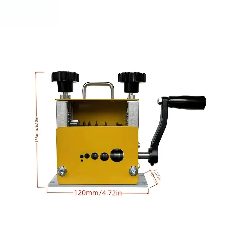 Handheld Six-Hole Wire Stripping Machine It Features a Quick Blade Change for Stripping Old Wires and Cables Without Adjustment
