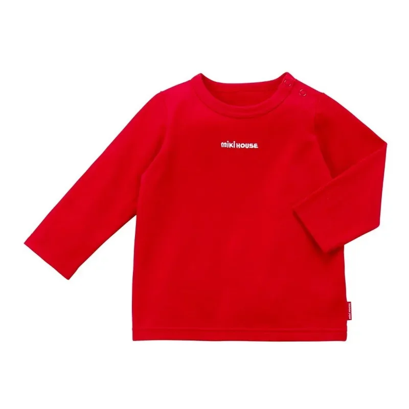 Autumn Kids Long Sleeve T-shirts Children\'s Solid Color Letter Cotton Soft T-Shirt Boy Clothes Baby Tees Korean Girls Tops