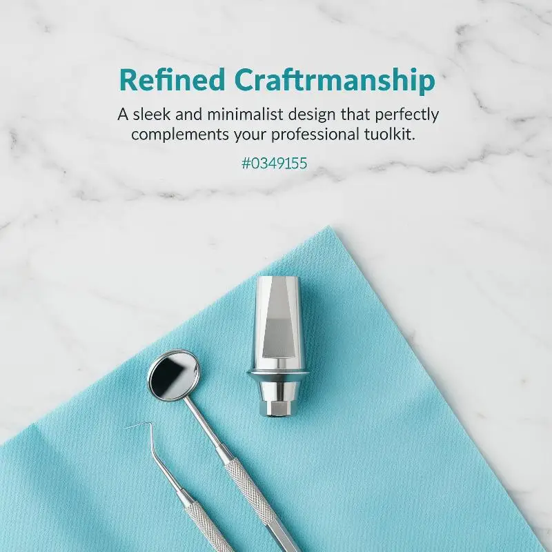 Nobel Biocare Titanium Straight Transfer Abutment High Strength RP NP Cemented Abutment for Dental Professionals