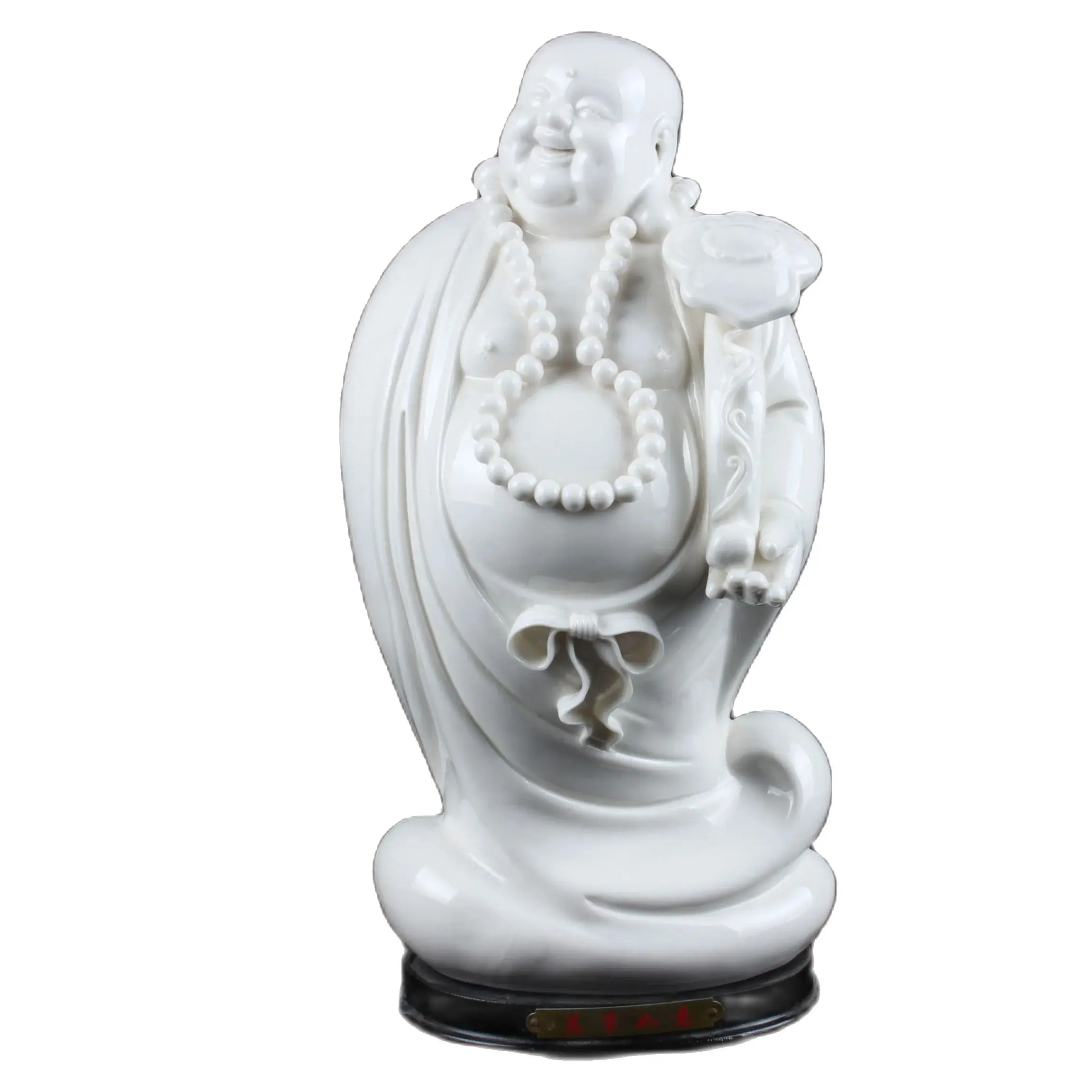 

China Collection Dehua Porcelain Maitreya Buddha Statue Home decoration Ornaments Exhibits