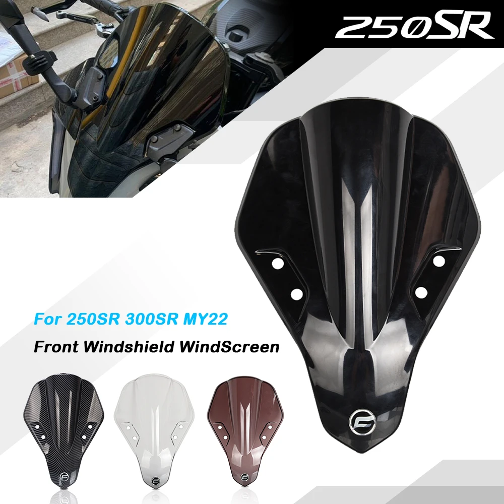 

2023 Motorcycle Windshield Front Wind Deflector Shield Screen Airflow FOR CFMOTO 250SR 300SR 250 300 SR MY22 2019 2020 2021 2022