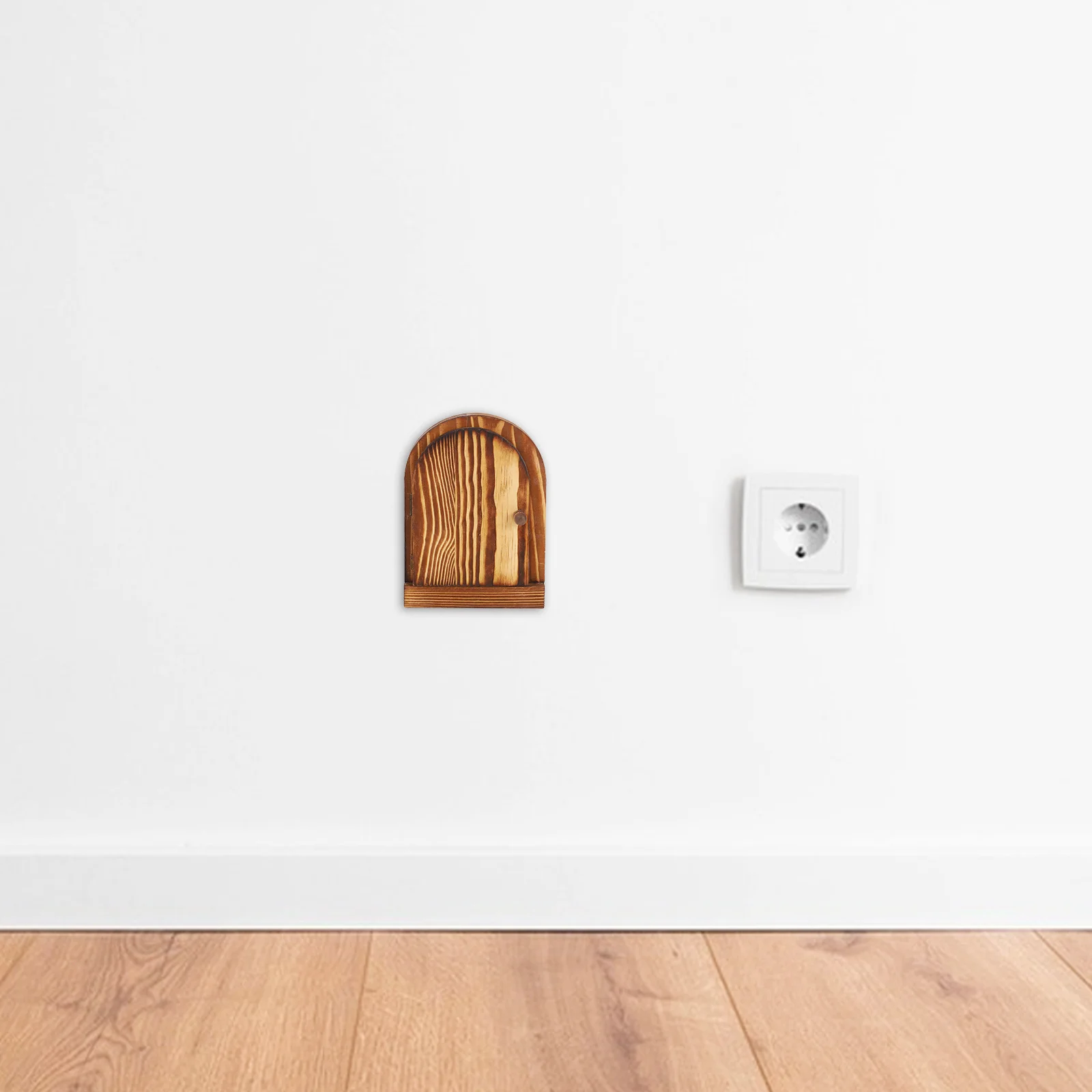 غطاء مفتاح باب الجنية الخشبية، غطاء حماية مفتاح الإضاءة المزخرف ذاتي اللصق لغرفة النوم والمطبخ والحمام