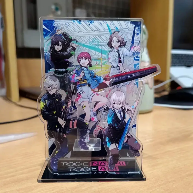 Anime GIRLS BAND CRY ISERI NINA Rupa EBIZUKA TOMO Cosplay Acrylic Figure Stand Rotate Standing Plate Ornament Accessories Gift