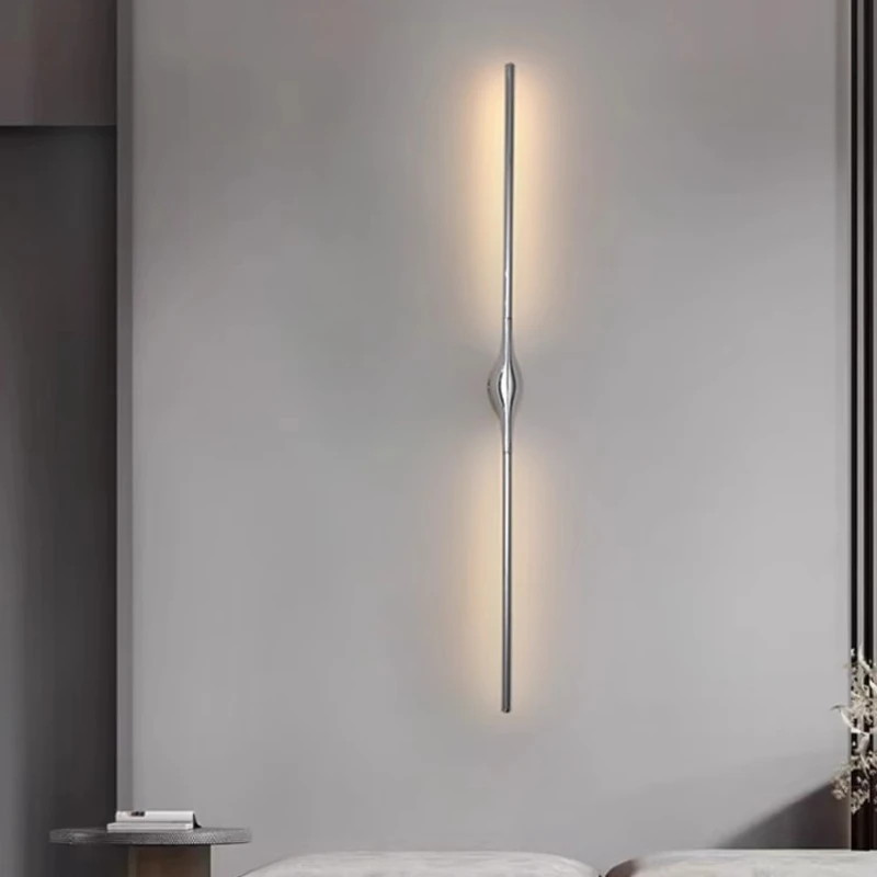 

Living room background wall atmosphere porch aisle restaurant villa stairs bedside lamp line wall lamp