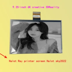 Creality 9.25-inch 6K LCD with 5mm glass 3D printer screen  suitable for Halot Ray/Halot sky2022 3D accessories