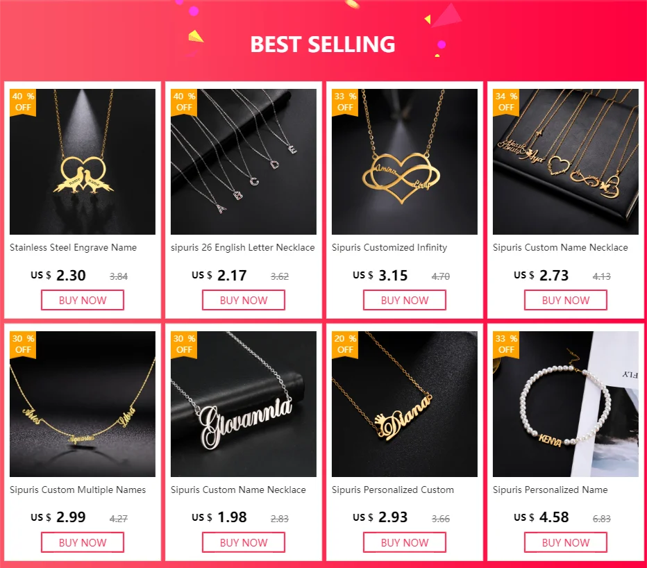 Sipuris Edelstahl-Liebesherz-Halskette mit individuellem Namen für Frauen, koreanischer Modeschmuck, Geschenke für Liebhaber, Hochzeitstag – Detail 1