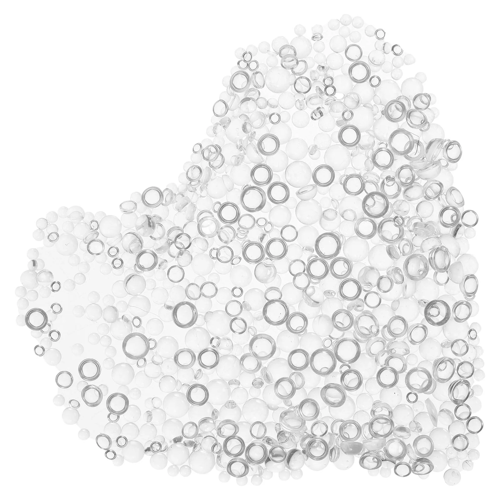 

700pcs Simulated Dewdrop Decoration Clear Resin Round Shape Patches for DIY Crafts Plant Decorations Water Droplets