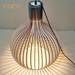 Holland Designer Country Style Foscarini solid wood Cage Chandeliers Light Black Bamboo Lamp Lighting Fixtures VIP Drop Shipping