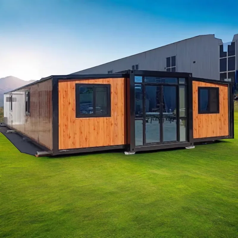 Fold Up Tiny House Scalable Container House Living Expandable Modified Container House Made of Sandwich Panel for Exterior Use