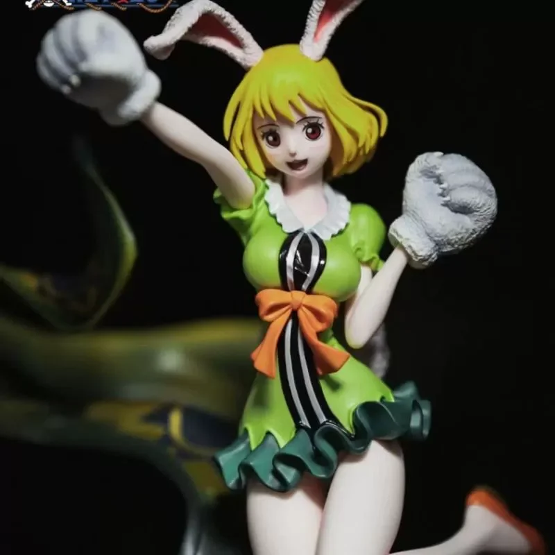 

One Piece Figurine, Bright Lion Garot Moon Bunny Girl 2D Model Anime Figurine, Home Desktop Car Decoration