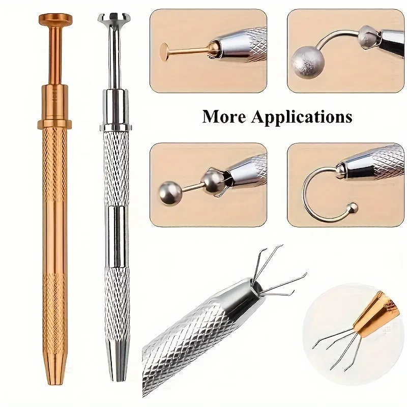 1pc Precision Screw Extractor & Jewelry Tweezers - Ideal for Electronics, IC Chips,Beads & Gems - Durable Plastic,Screw Selector
