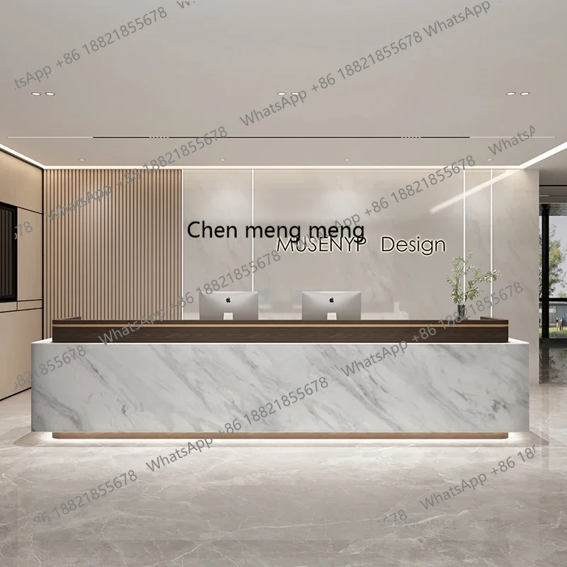 M46 شركة بسيطة مكتب الاستقبال مكتب الاستقبال صالون تجميل فندق بار الخروج صفحة مكتب الترحيب #3