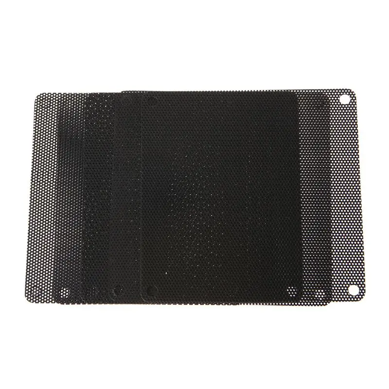 5PCS PVC Fan Dust Filter PC Dustproof Case Cuttable Computer Mesh Cover 40mm 50mm 60mm 70mm 80mm 90mm 120mm 140mm Mesh Black