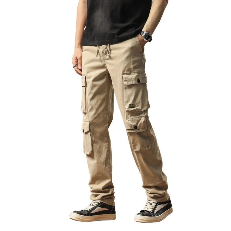 

Men's Cargo Pants Outdoors Style Tactical Pants American Loose Multi Pocket Work Pants Men's Classic Hiking Trekking Trousers