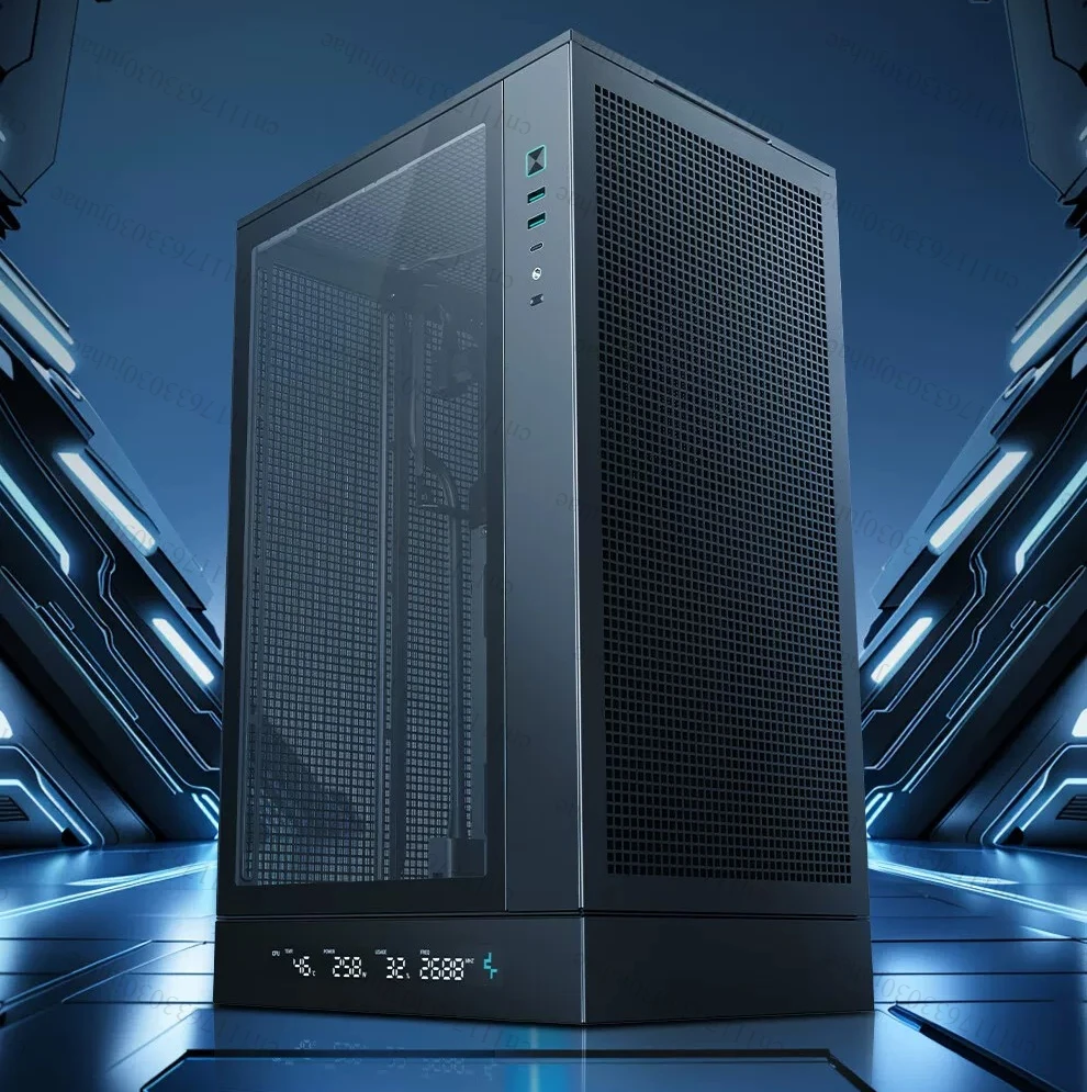 CH270 Computer Case Air-cooled Water-cooled Type-C Mesh Vertical Vertical M-ATX Structure Desktop