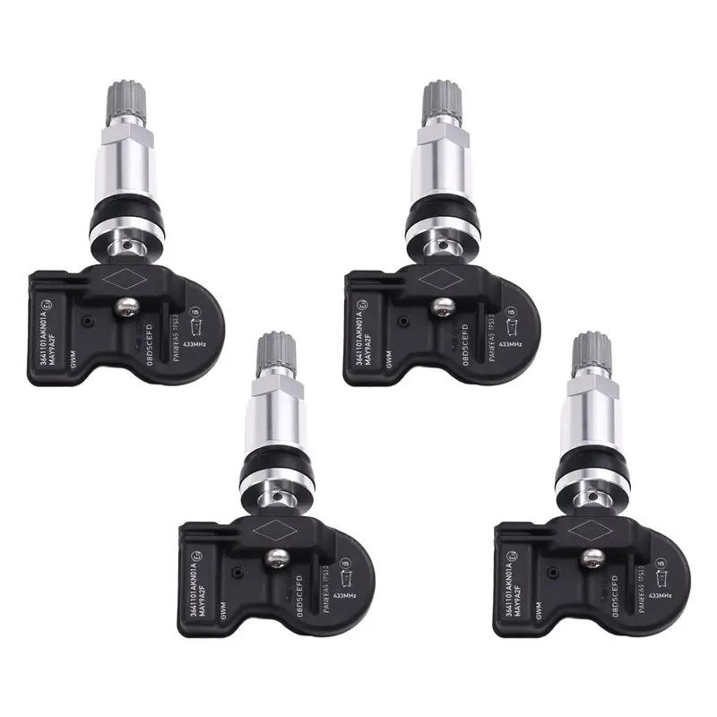 AEF2-4PCS TPMS Sensor Tire Pressure Monitoring Sensor 3641101AKN01A For Great Wall WEY Tank 300 Haval H5 F7 H6 JOLION 433MHZ